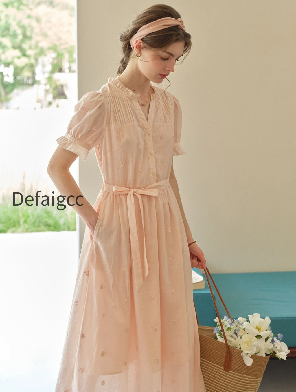 aitana-rose-embroidered-v-neck-puff-sleeve-lace-cotton-dress-1