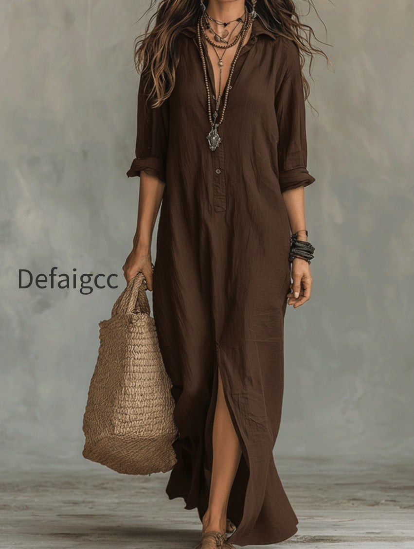 black-button-front-bohemian-shirt-maxi-dress-qwvg