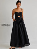 cotton-sleeveless-pockets-cutout-long-dress