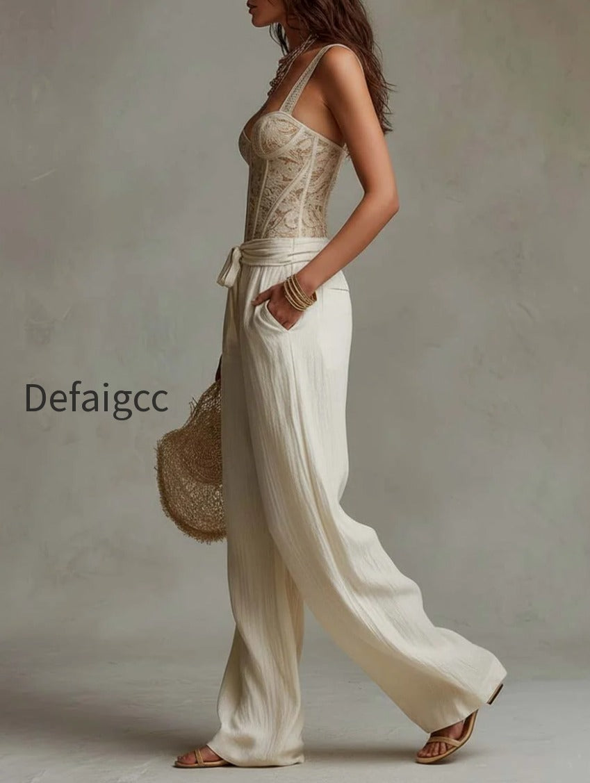 bohemian-lace-corset-cotton-wide-leg-pants-two-piece-set