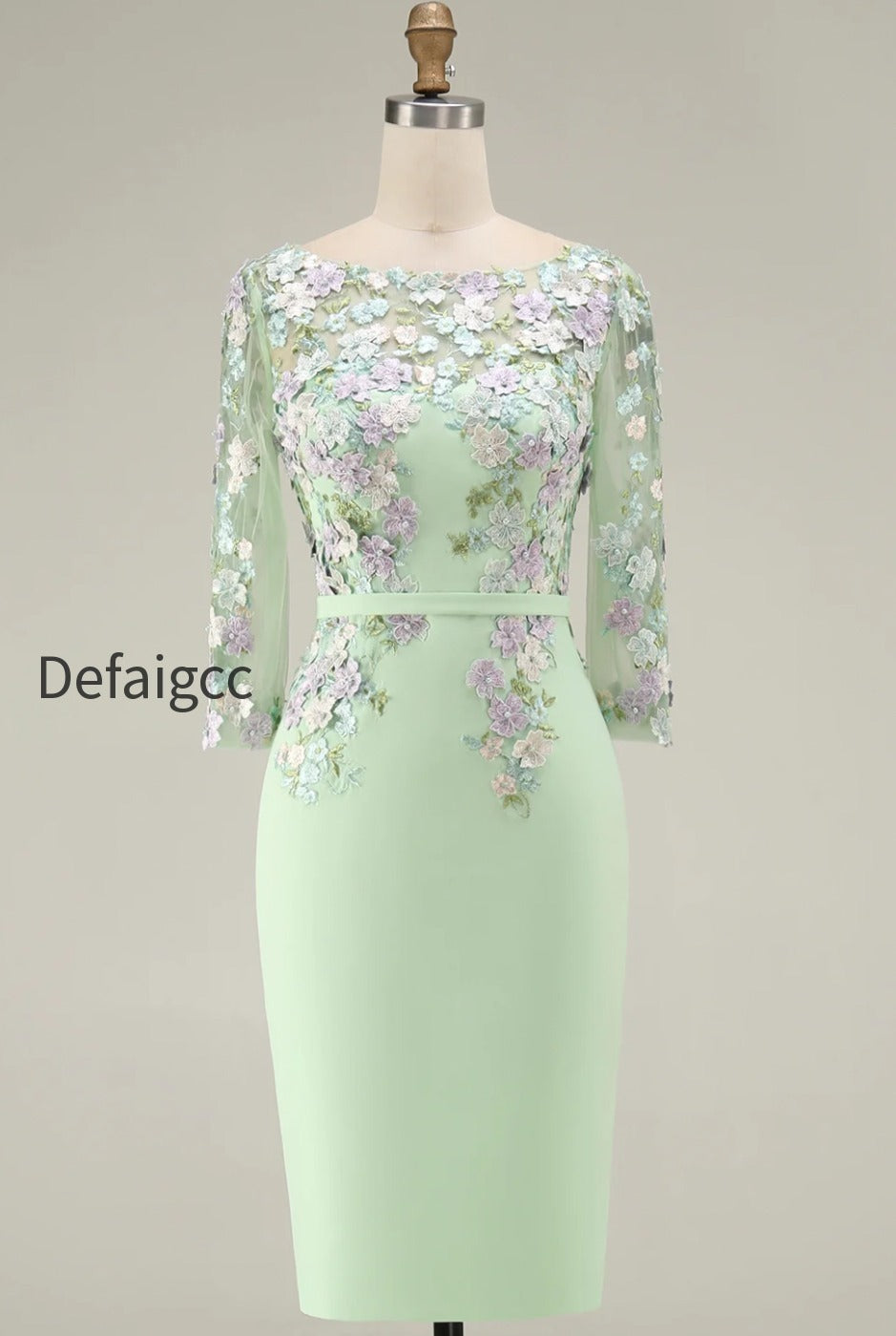 dusty-rose-bodycon-floral-midi-mother-of-the-bride-dress-with-sleeves