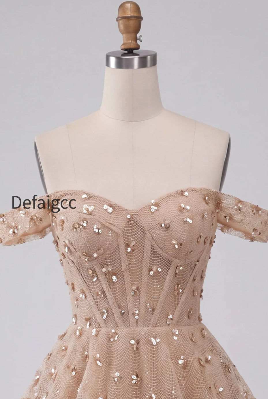 sparkly-champagne-sequin-ruffled-a-line-short-corset-homecoming-dress