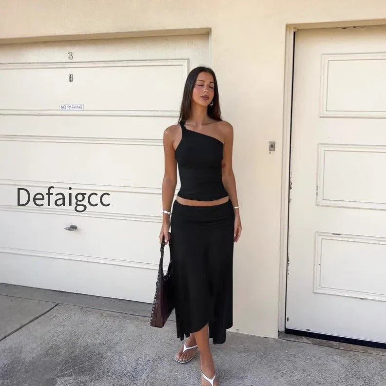 fold-over-one-shoulder-maxi-knit-set