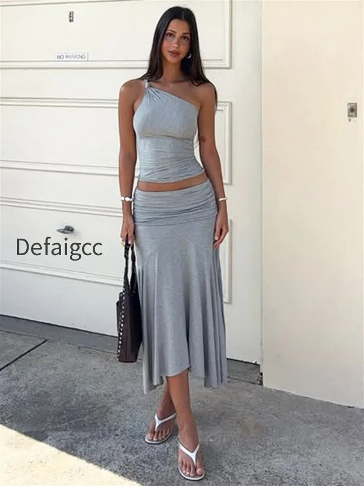 fold-over-one-shoulder-maxi-knit-set
