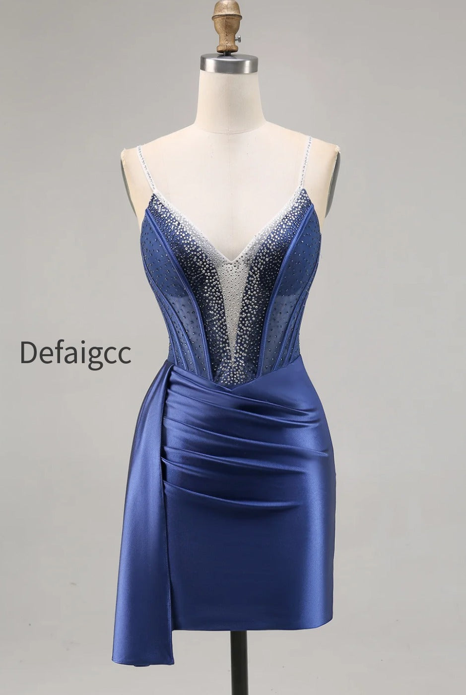 sparkly-navy-corset-tight-satin-short-homecoming-dress-with-beading