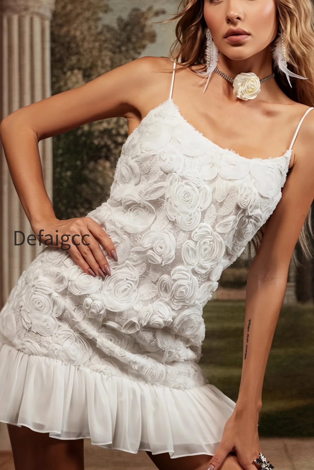 chic-chiffon-floral-applique-cami-layered-mini-dress