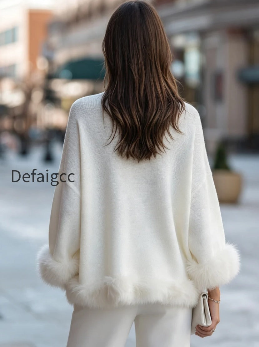 elegant-faux-fur-trimmed-knit-sweater