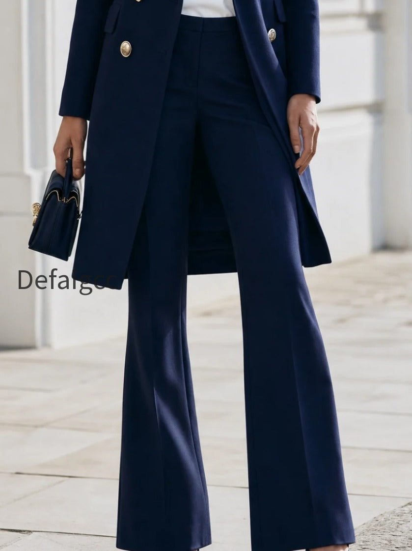 double-breasted-long-blazer-coat-flared-trousers-co-ord-set