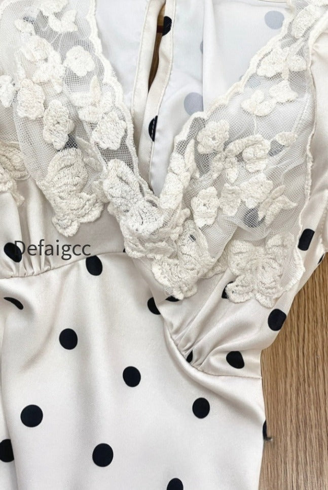 lace-splice-satin-polka-dot-maxi-dress