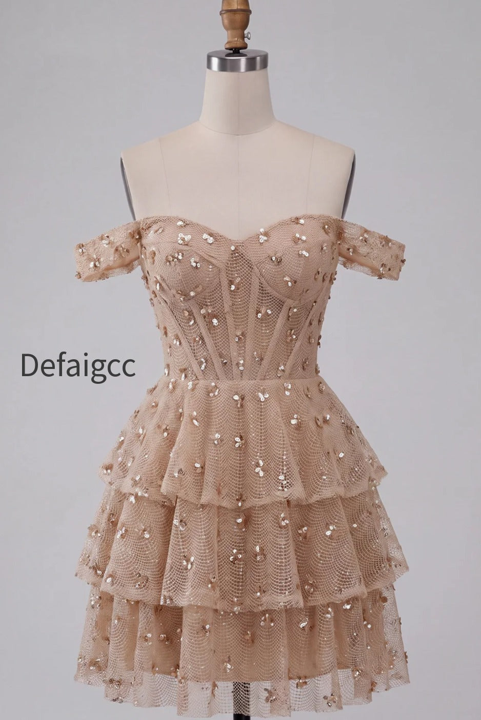sparkly-champagne-sequin-ruffled-a-line-short-corset-homecoming-dress