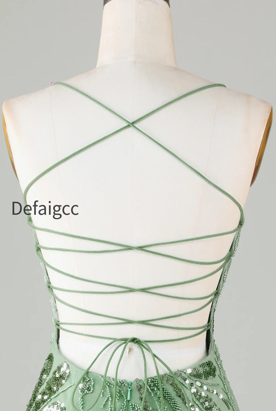 green-spaghetti-straps-tight-glitter-homecoming-dress-with-beaded