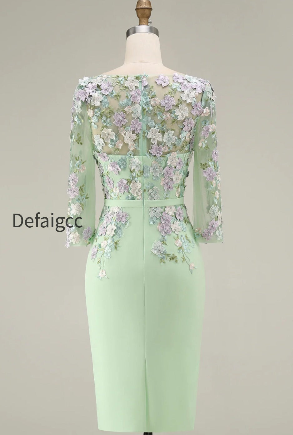 dusty-rose-bodycon-floral-midi-mother-of-the-bride-dress-with-sleeves