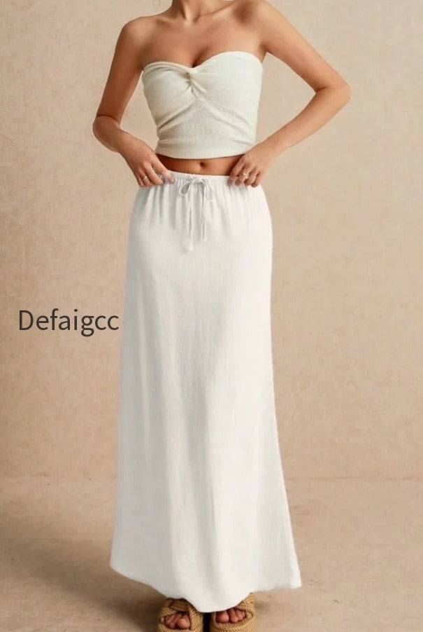 solid-drawstring-maxi-skirt