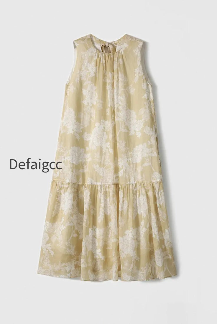 ramie-floral-tiered-sleeveless-trapeze-midi-dress