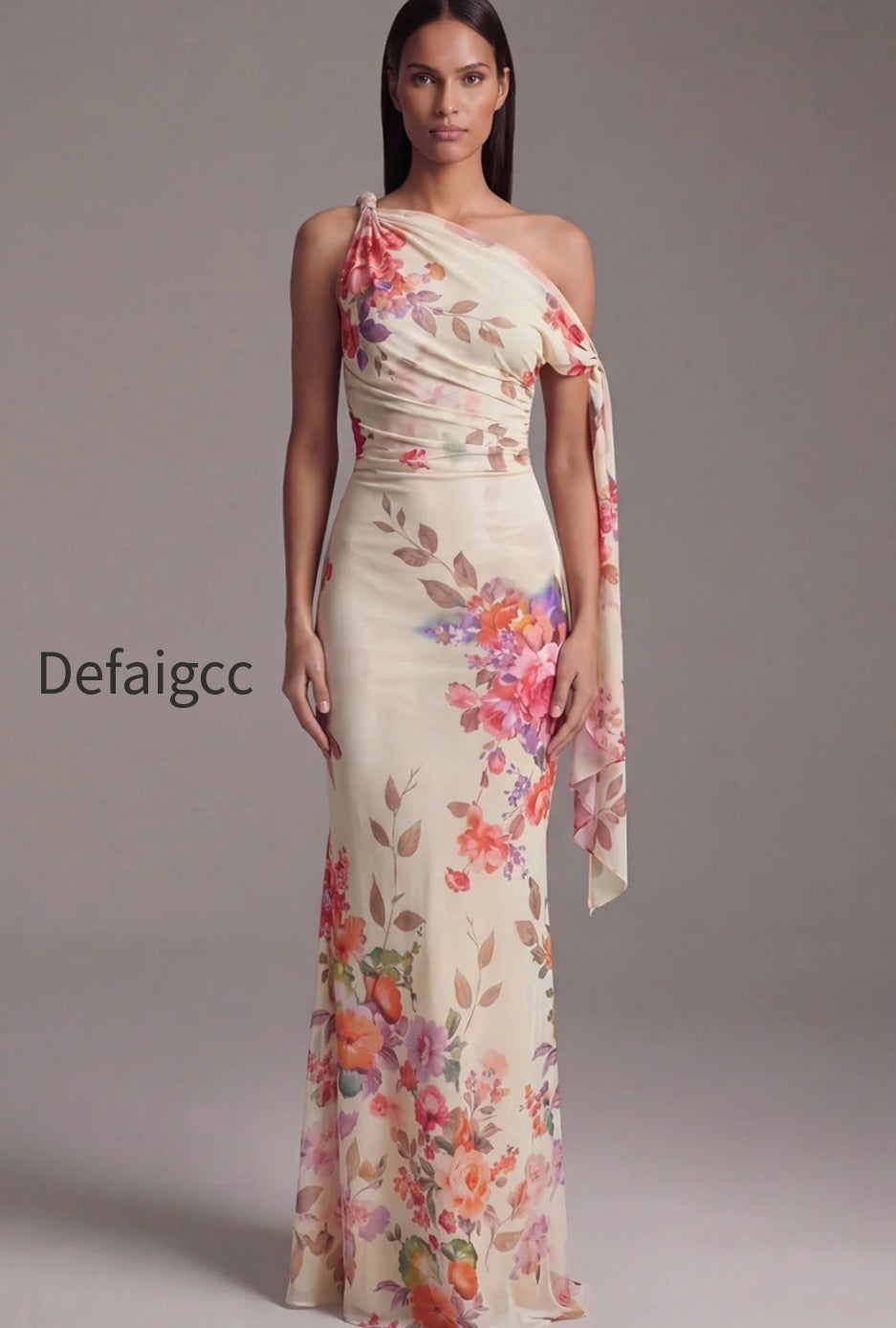 floral-ruched-maxi-black-mermaid-beach-wedding-guest-dress