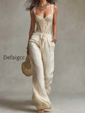 bohemian-lace-corset-cotton-wide-leg-pants-two-piece-set