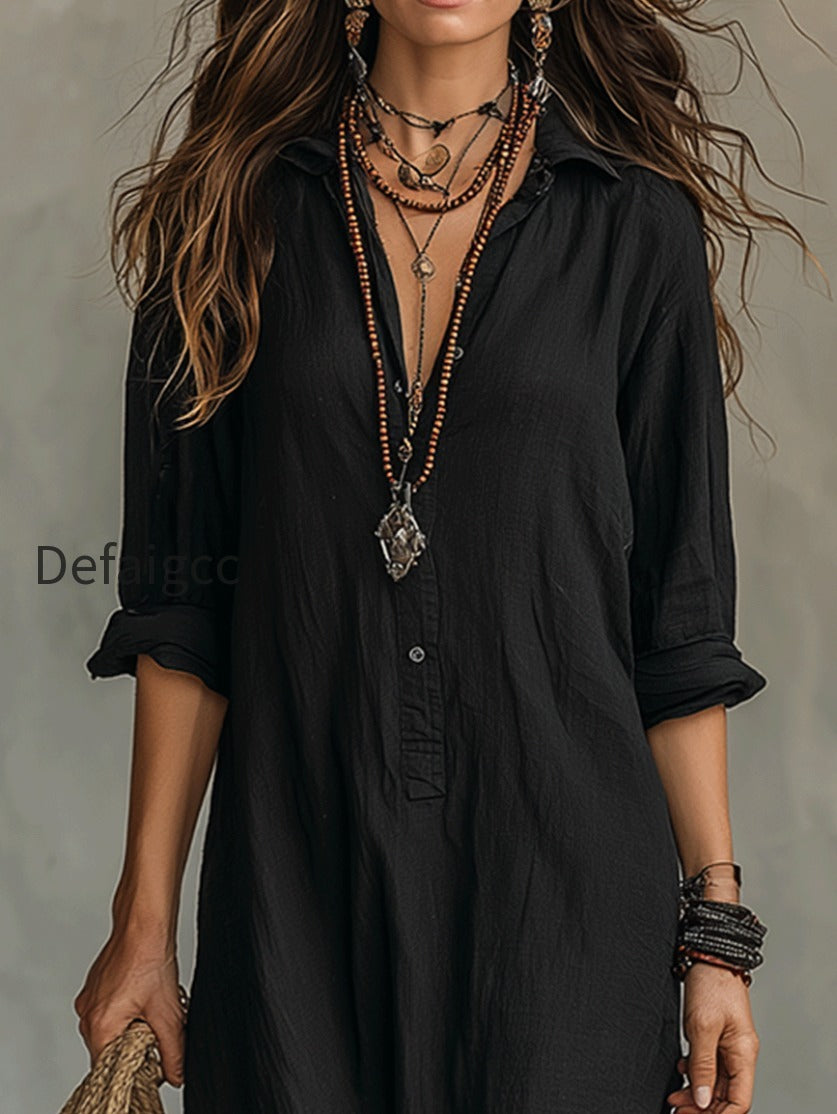 black-button-front-bohemian-shirt-maxi-dress-qwvg