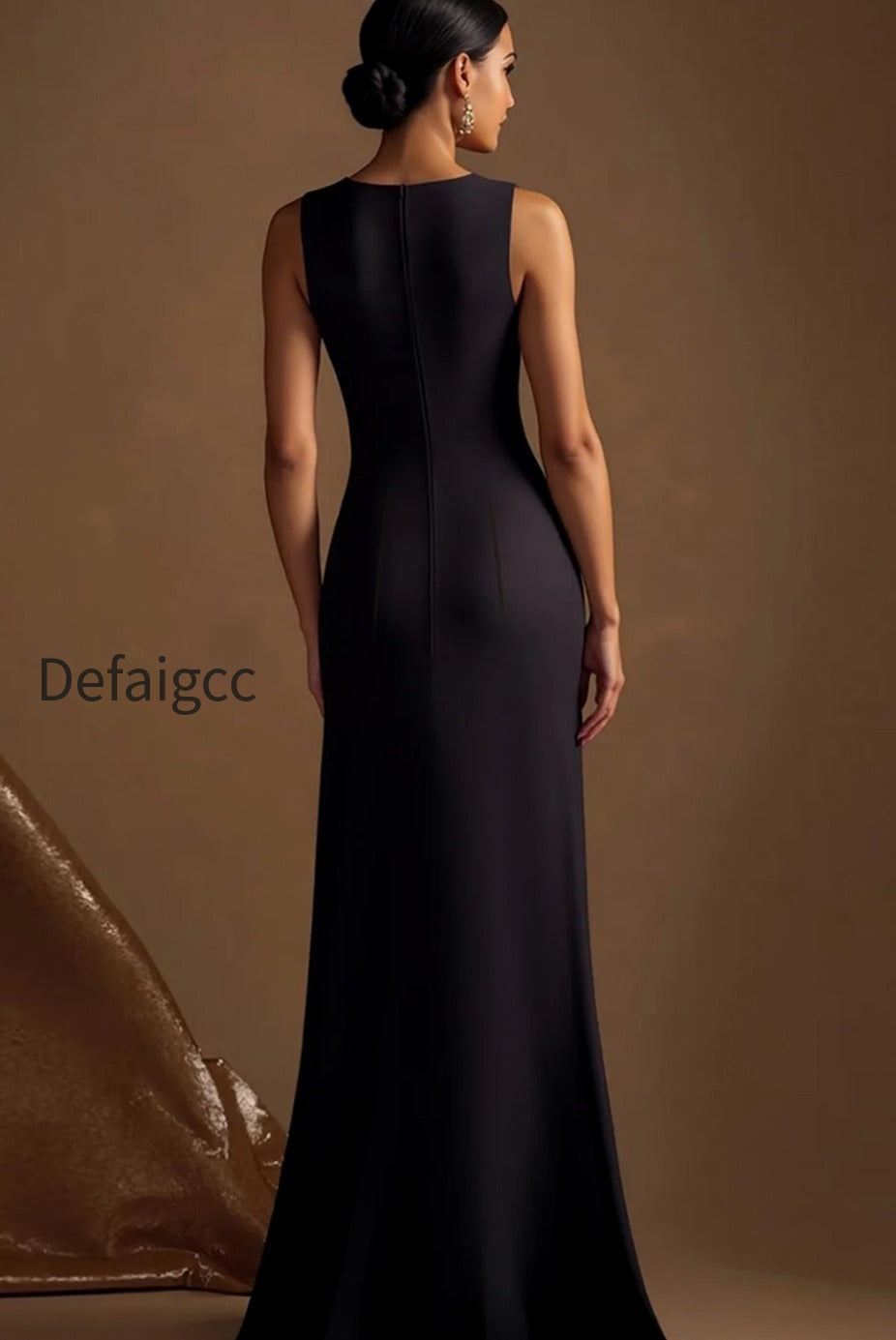 simple-black-satin-boat-neck-long-sheath-evening-dress