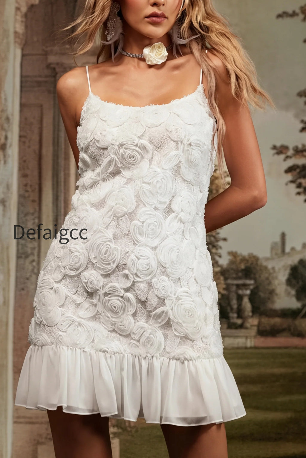 chic-chiffon-floral-applique-cami-layered-mini-dress