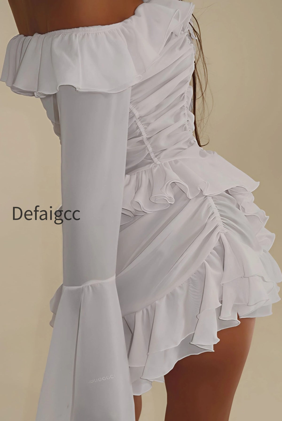 stylish-off-shoulder-long-sleeve-ruffle-skirt-set