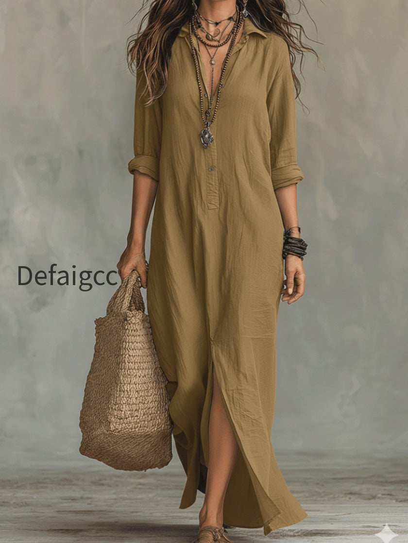 black-button-front-bohemian-shirt-maxi-dress-qwvg