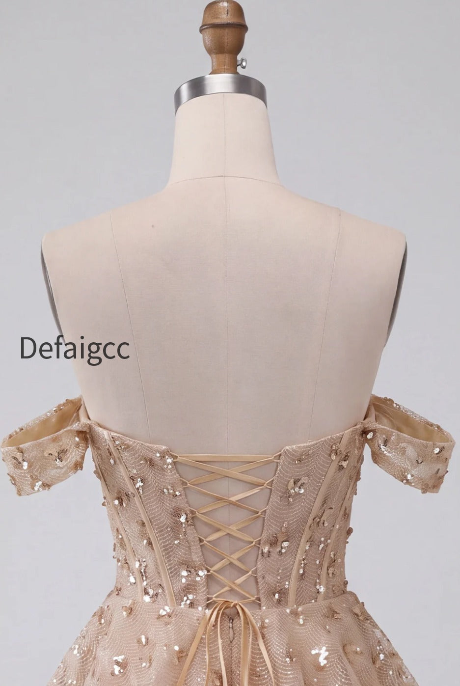 sparkly-champagne-sequin-ruffled-a-line-short-corset-homecoming-dress