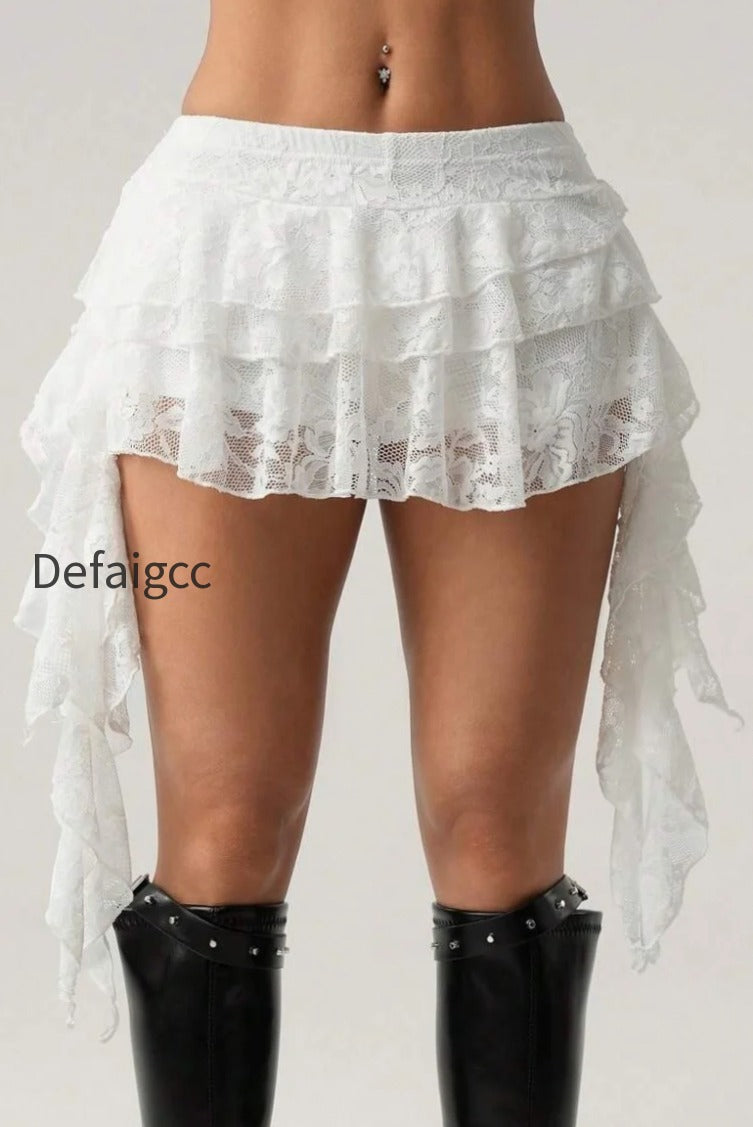 lace-tiered-asymmetric-mini-skirt