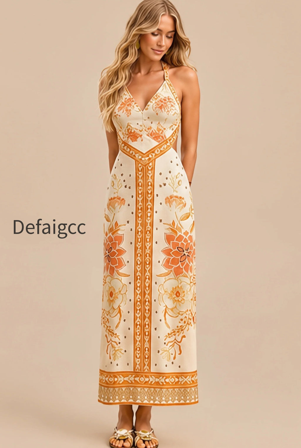 royal-print-waist-maxi-boho-dress