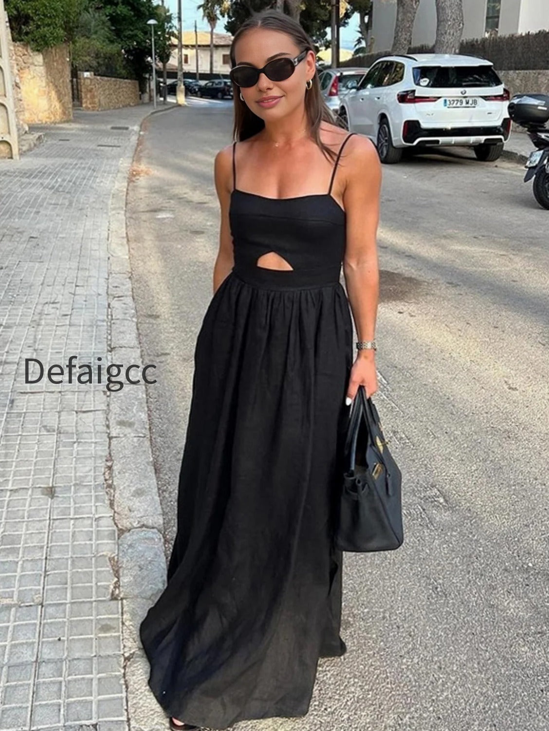 cotton-sleeveless-pockets-cutout-long-dress