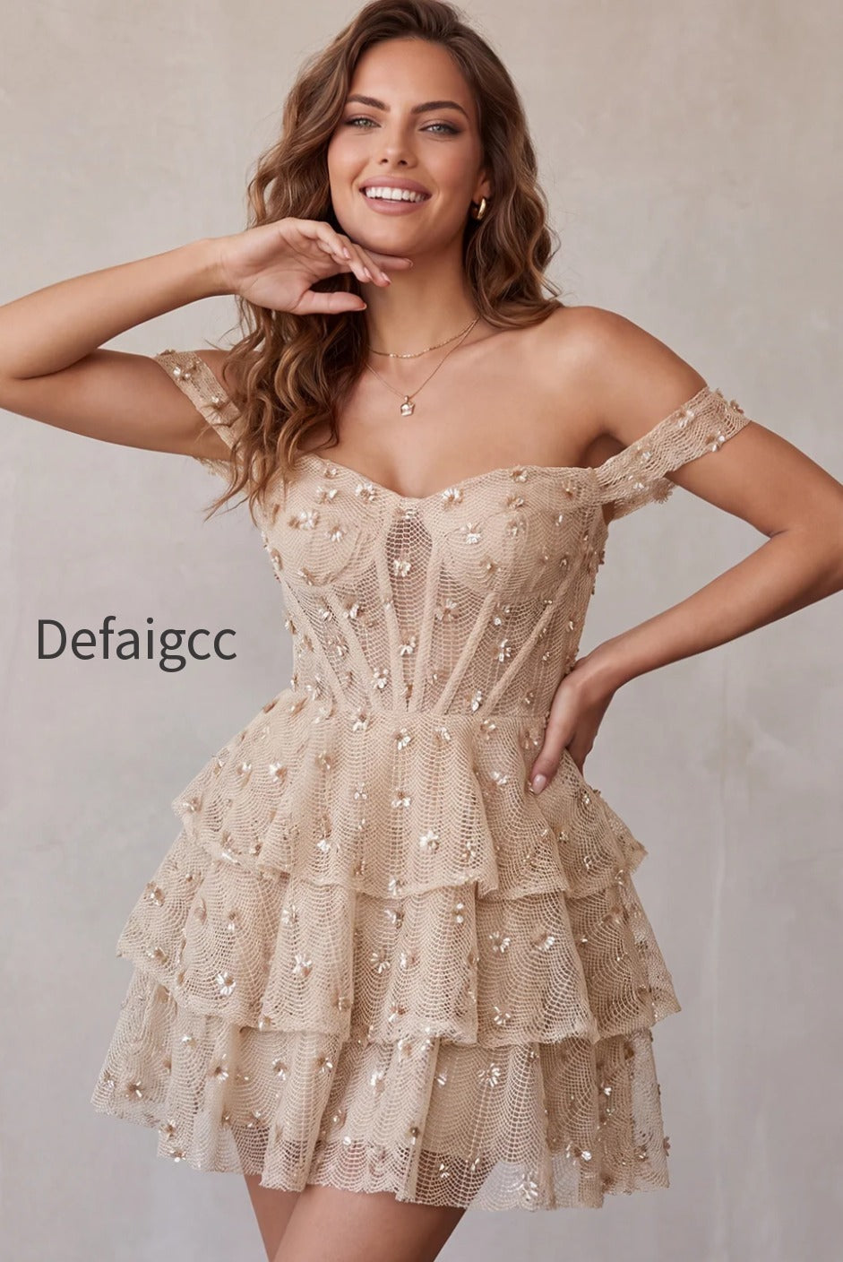 sparkly-champagne-sequin-ruffled-a-line-short-corset-homecoming-dress