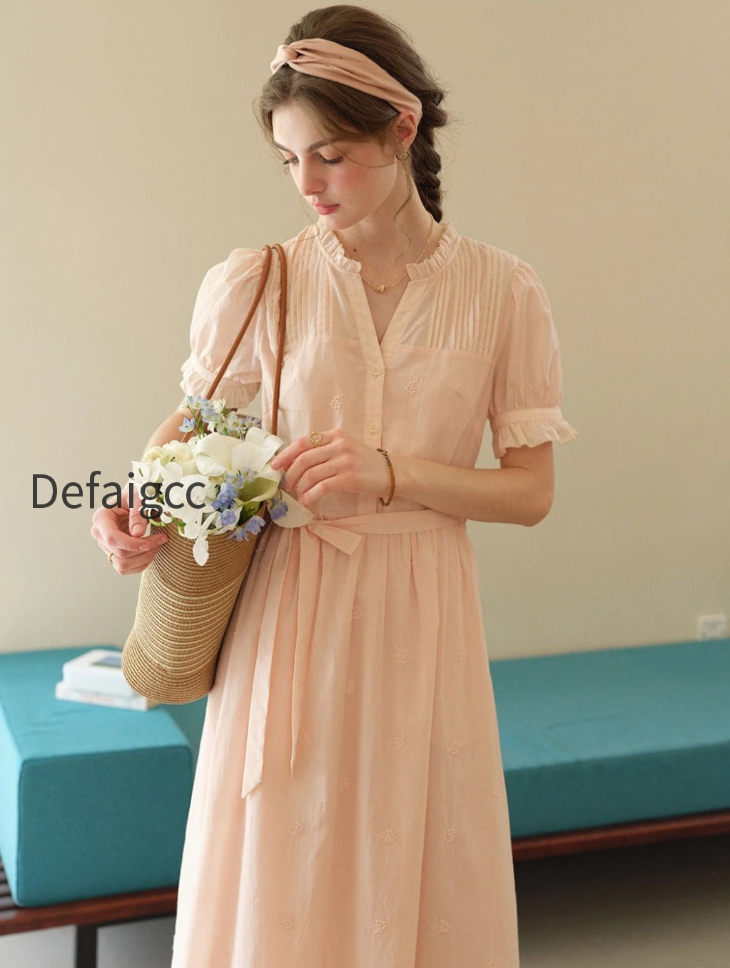 aitana-rose-embroidered-v-neck-puff-sleeve-lace-cotton-dress-1