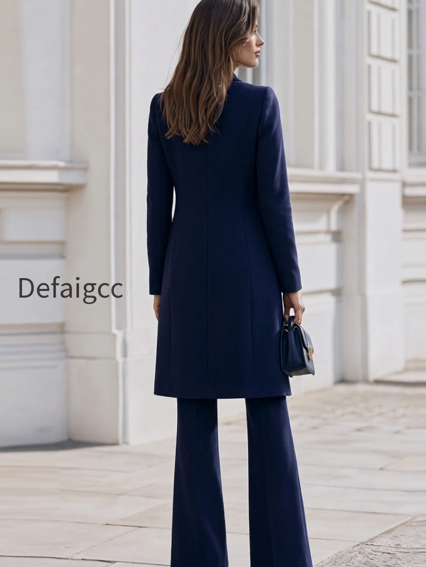 double-breasted-long-blazer-coat-flared-trousers-co-ord-set