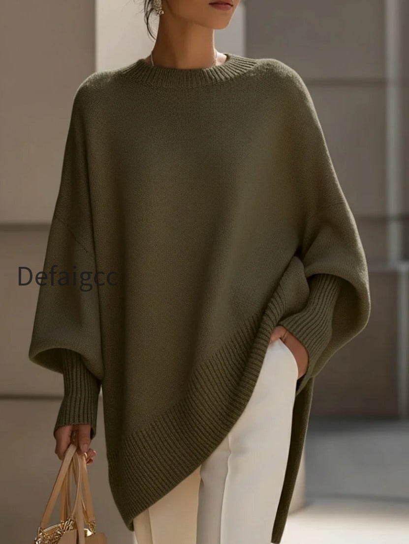 oversized-beige-knit-poncho-sweater