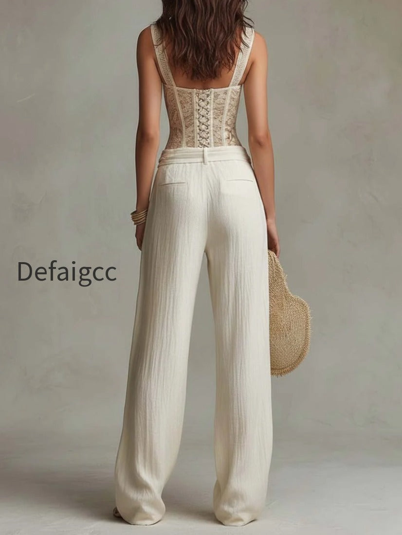 bohemian-lace-corset-cotton-wide-leg-pants-two-piece-set