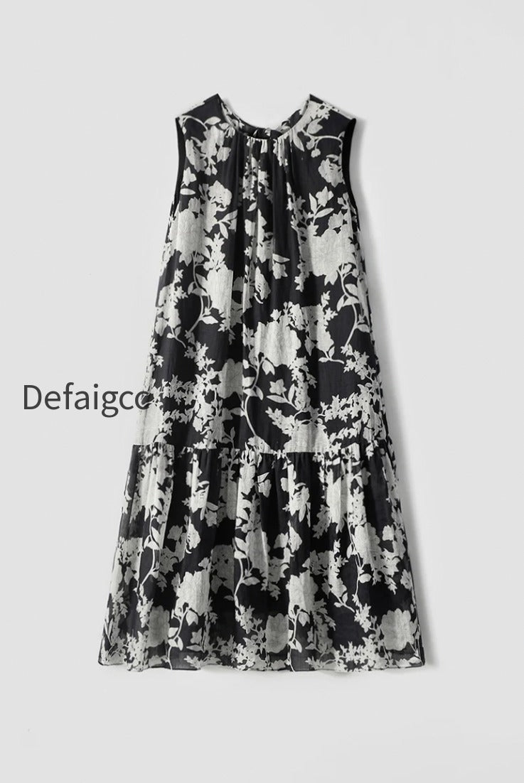 ramie-floral-tiered-sleeveless-trapeze-midi-dress