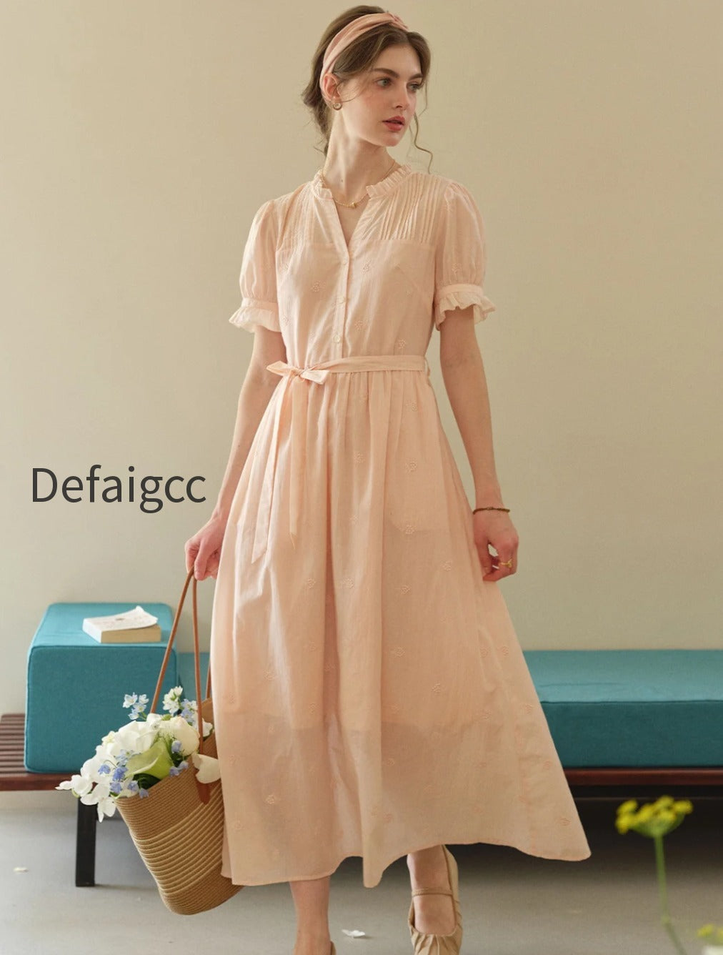 aitana-rose-embroidered-v-neck-puff-sleeve-lace-cotton-dress-1