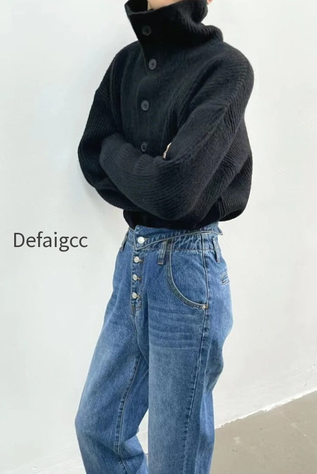 ribbed-single-breasted-cardigan